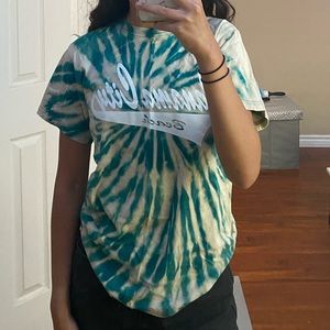 bleach tie dye panama city beach t-shirt